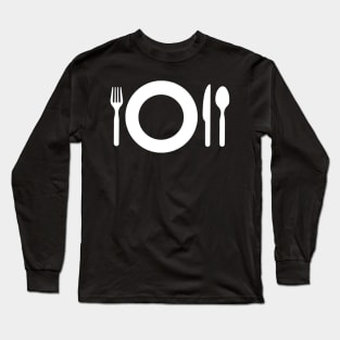 Eat Fork Knife Long Sleeve T-Shirt